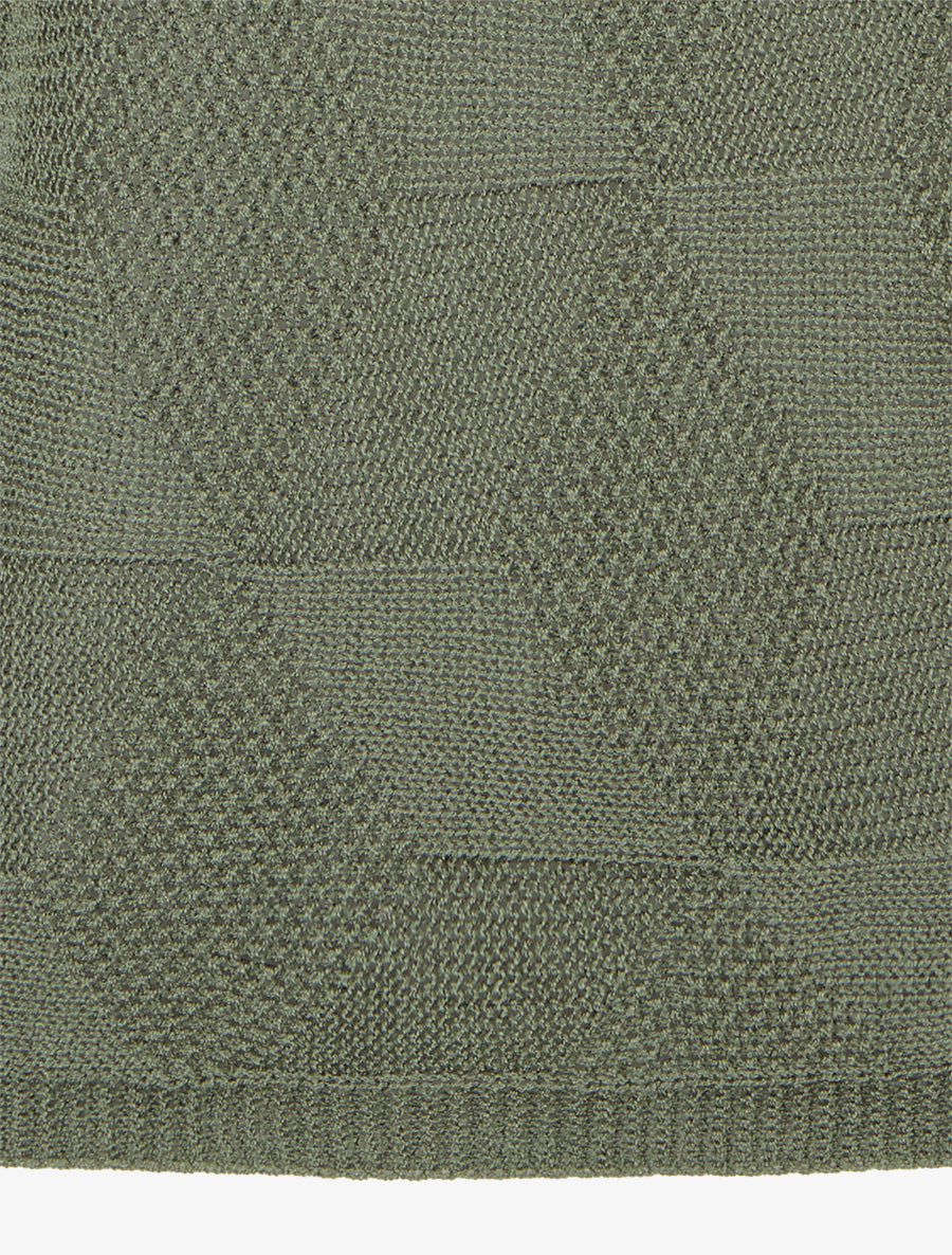 Pull ample à motif losange - Kaki - 3