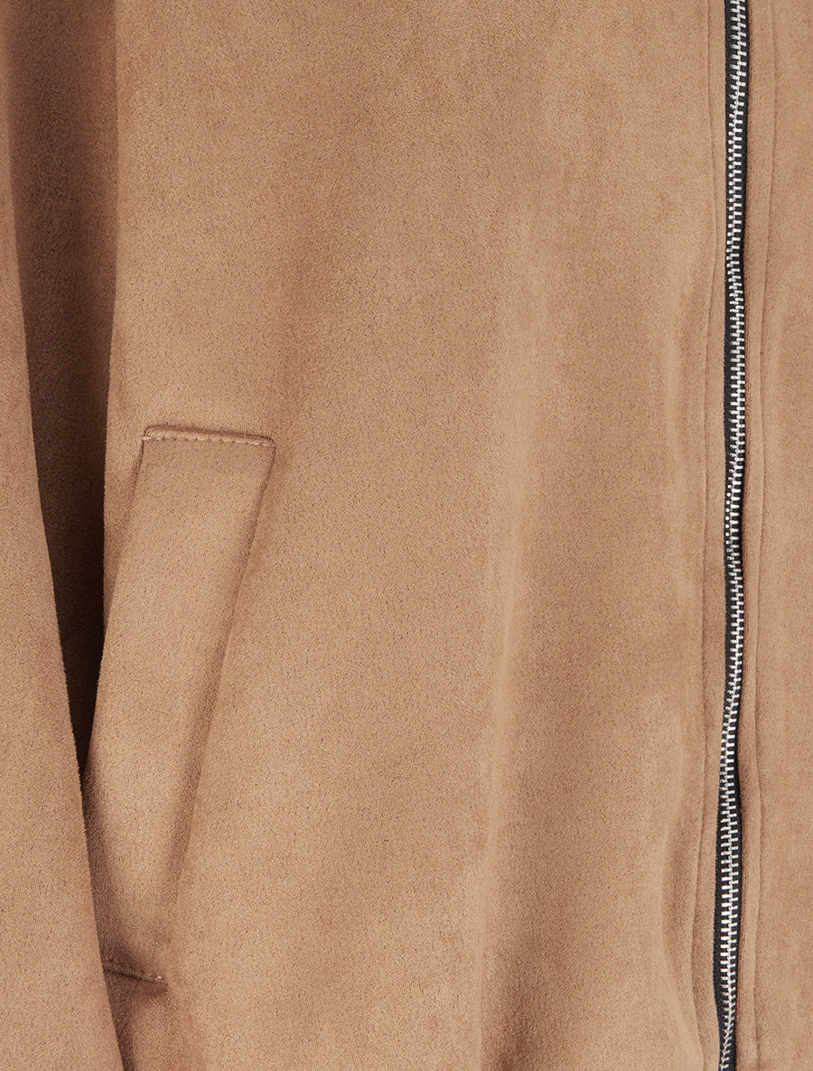 Bomber uni à poches - Camel - 3