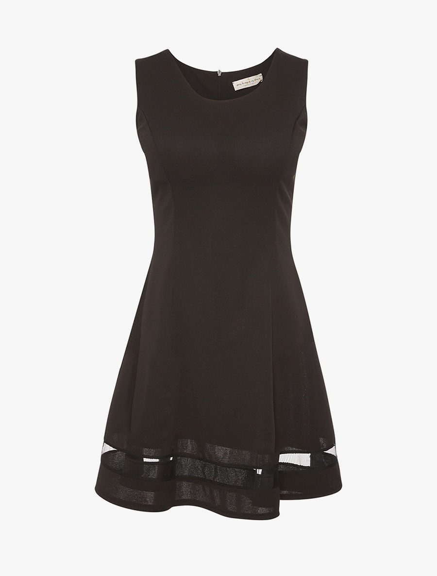 Robe basic bas transparent - noir - 1