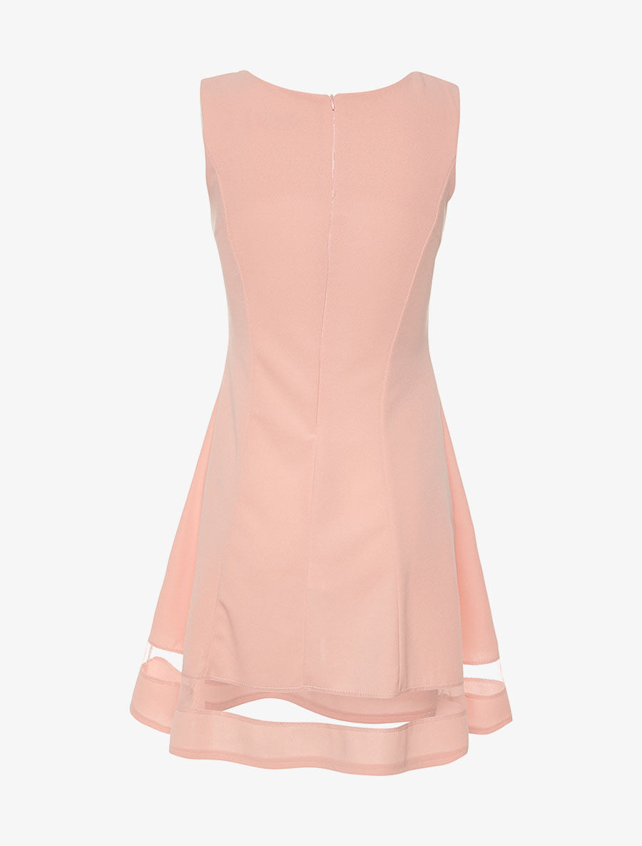Robe basic bas transparent - rose - 2