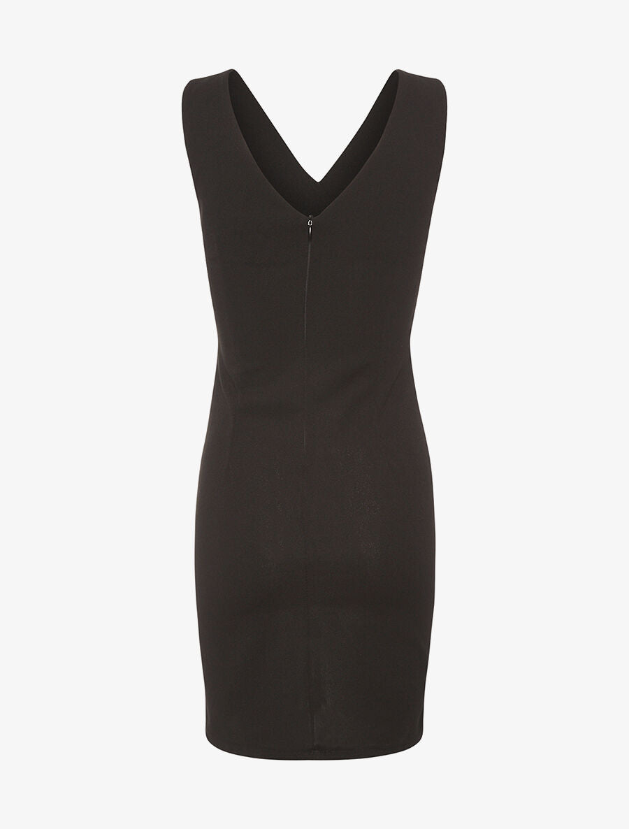 Robe poitrine à plis - noir - 2