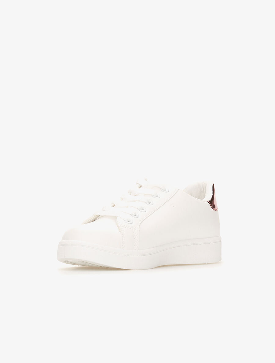 Baskets dessin brodé - blanc - 3