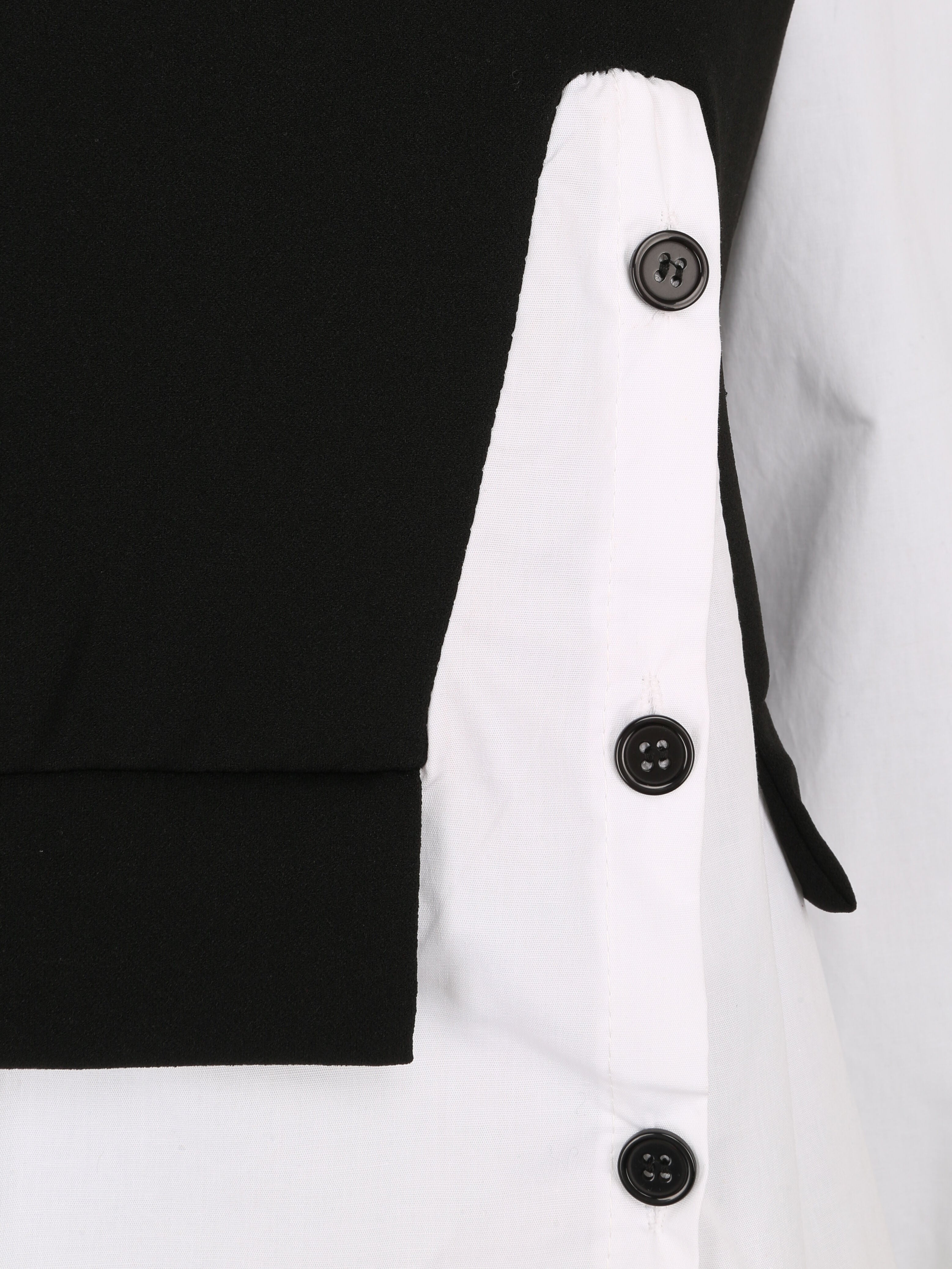 Sweat style chemise en trompe l&
