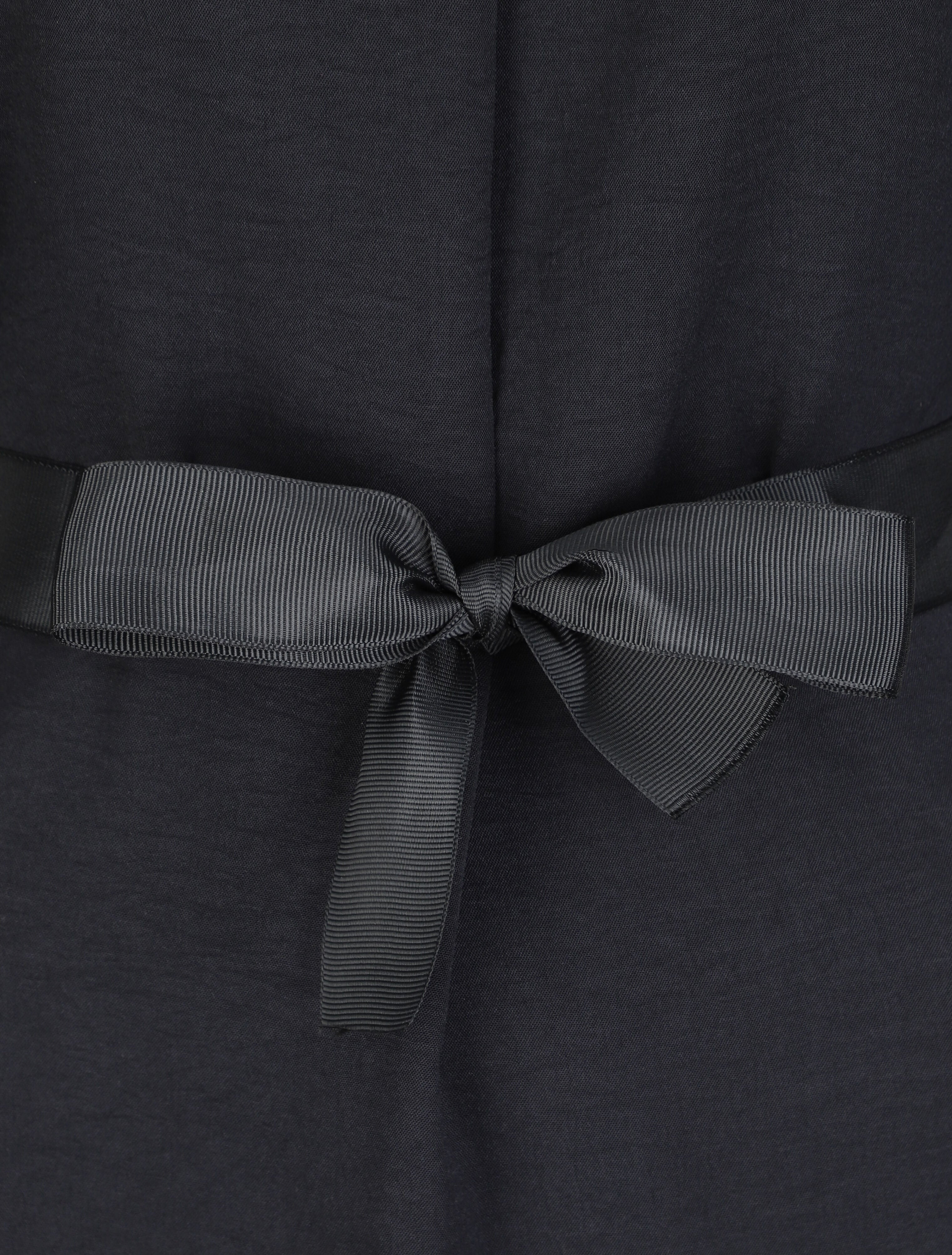 Blouse droite unie à manches 3/4 - Noir - 3