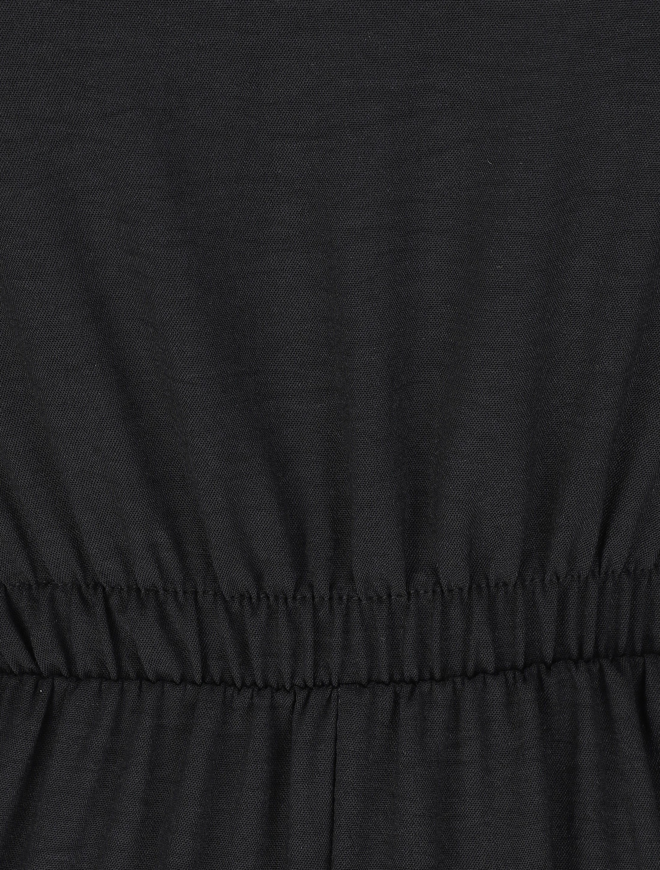 Combinaison fluide unie - Noir - 3