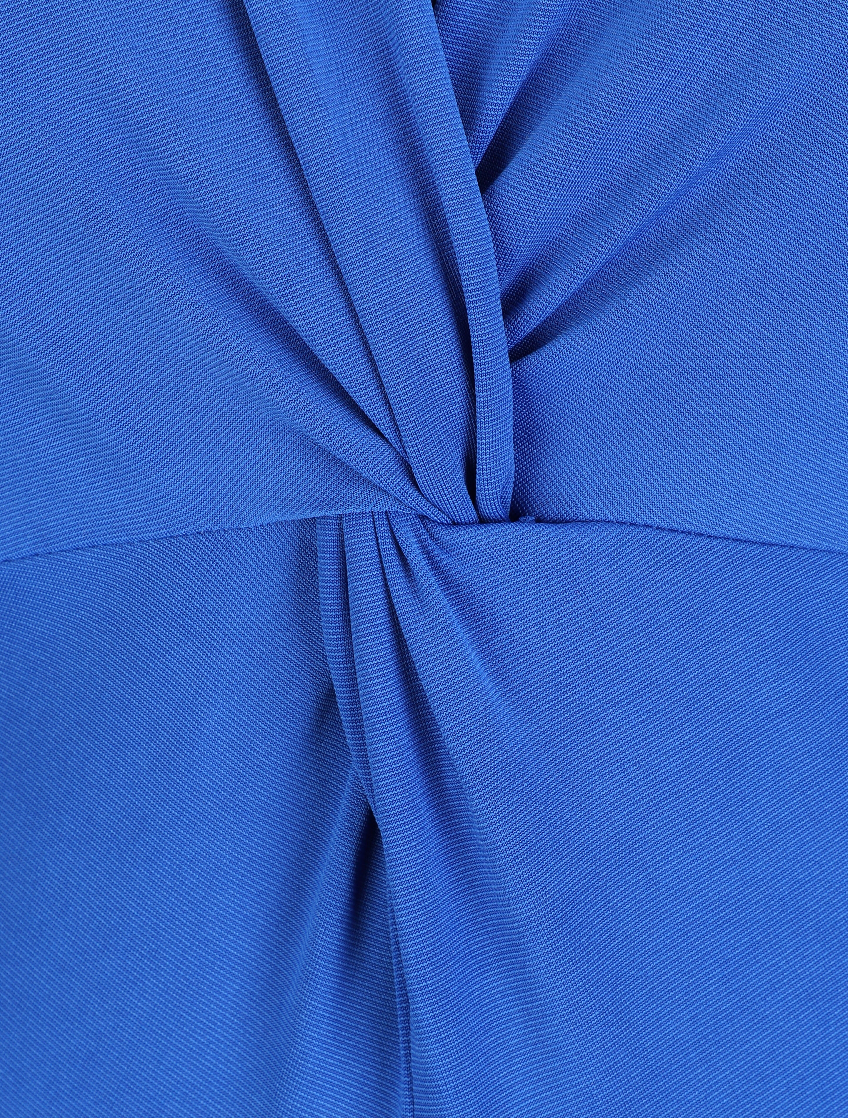 Body uni à col style noeud - Bleu roi - 3