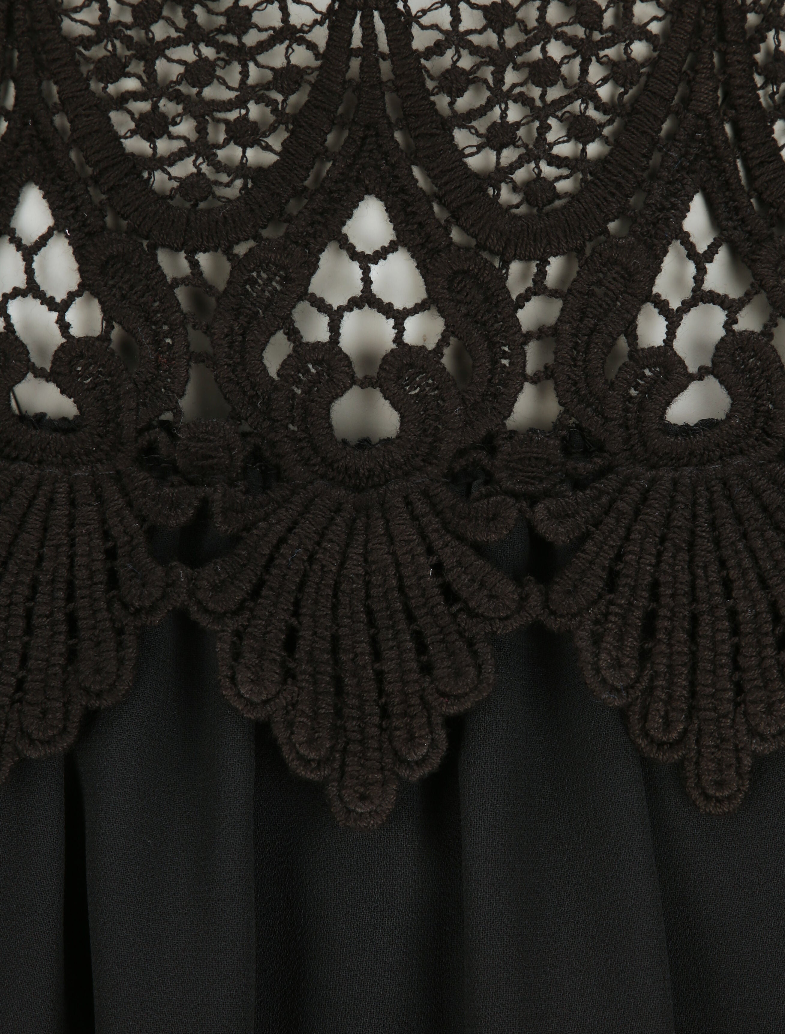 Top boule à empiècement crochet - Noir - 4
