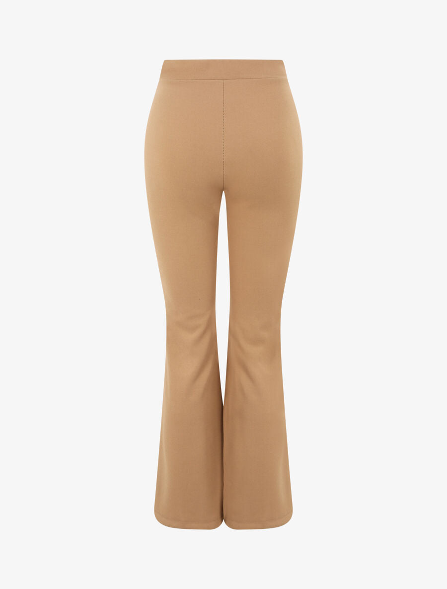 Pantalon taille standard coupe flare - Camel - 2