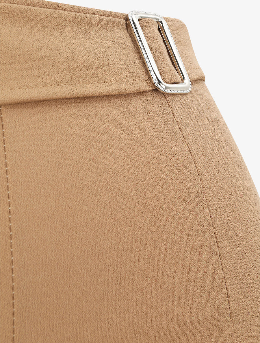 Pantalon taille standard coupe flare - Camel - 3