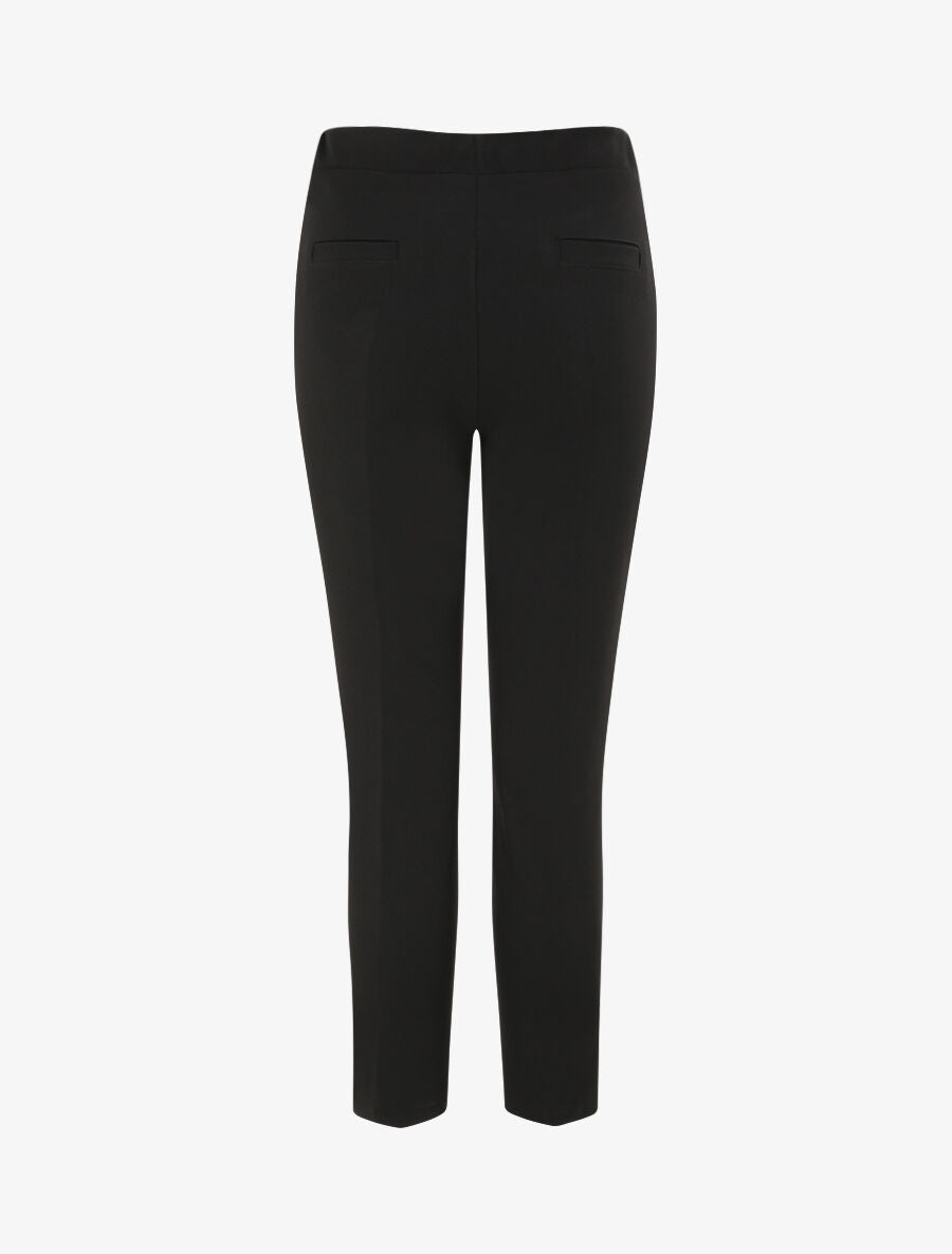Pantalon uni coupe droite - Noir - 2