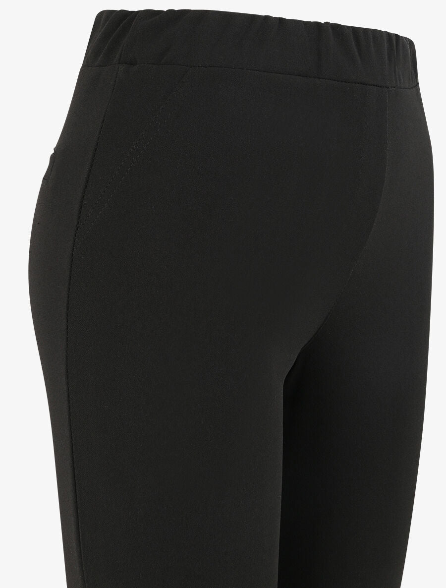 Pantalon uni coupe droite - Noir - 3