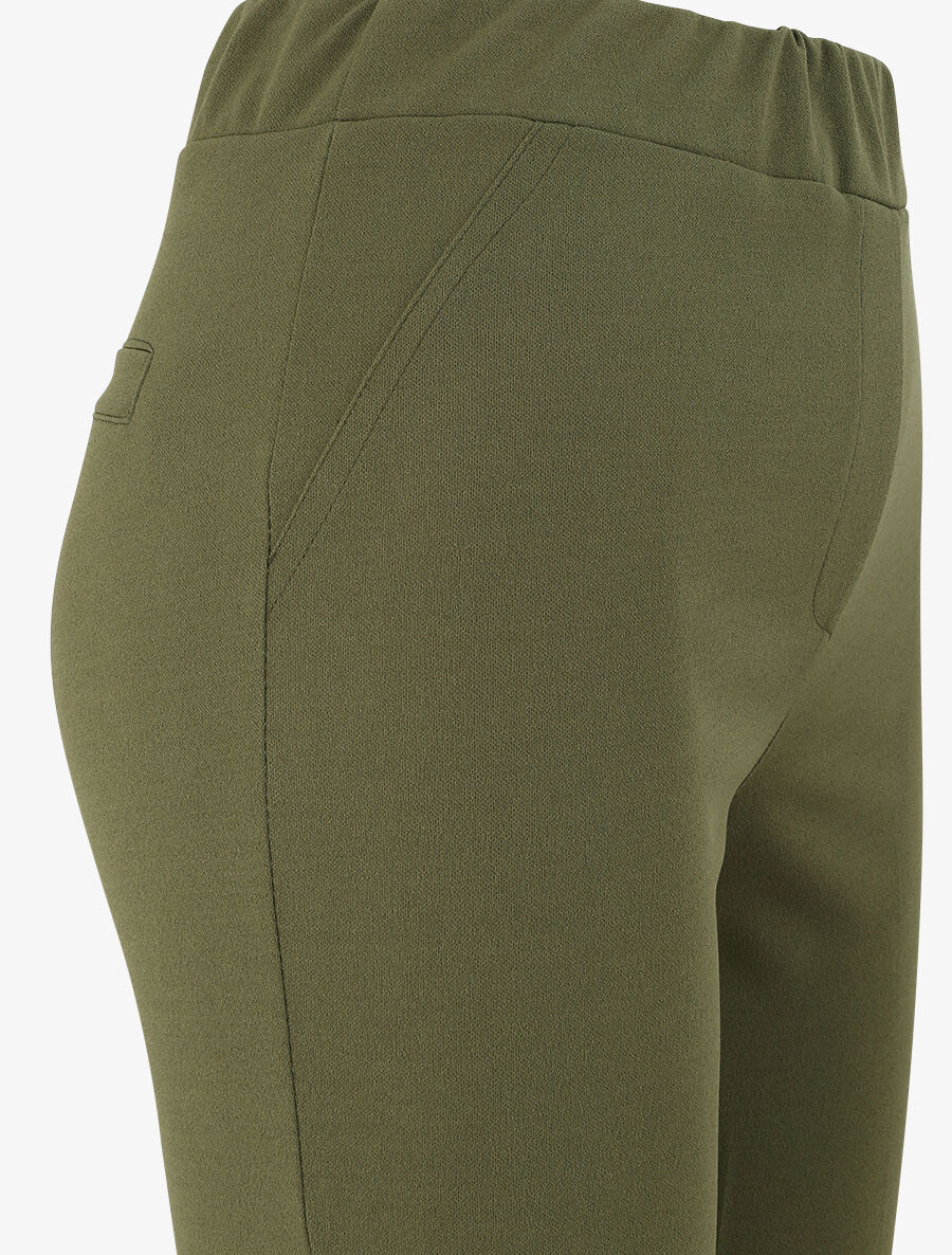 Pantalon uni coupe droite - Kaki - 3