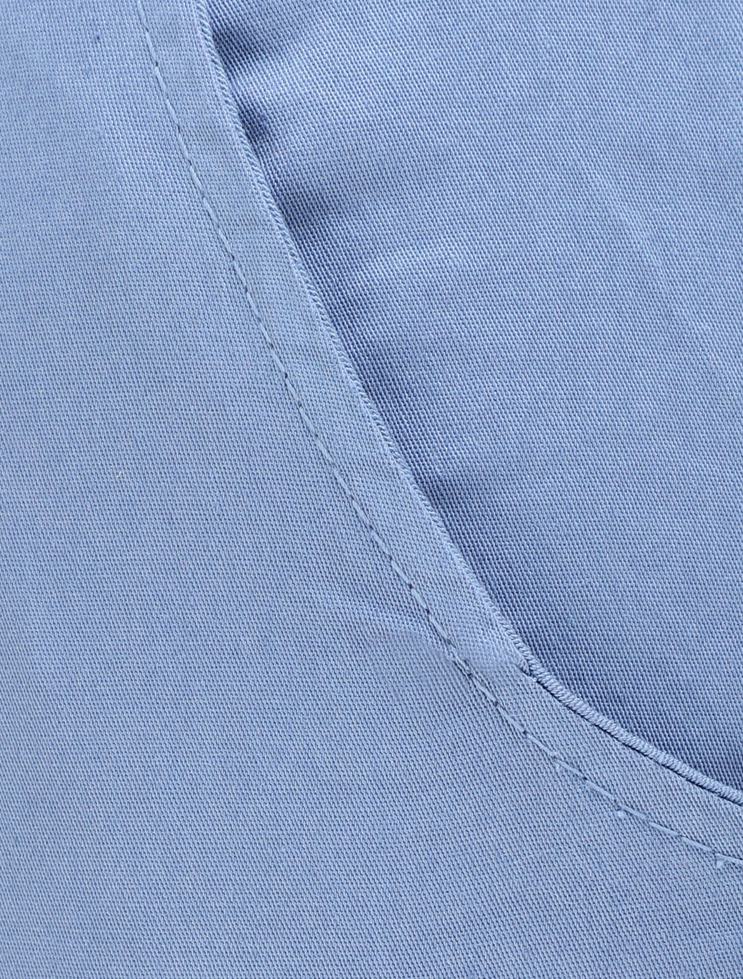 Pantalon droit taille haute froncée - Bleu - 3