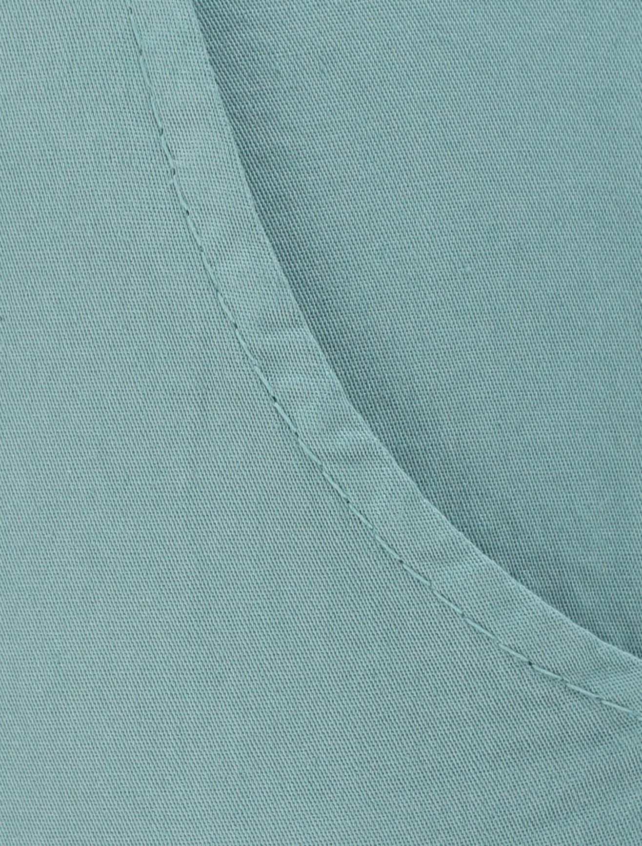 Pantalon droit taille haute froncée - Vert d&
