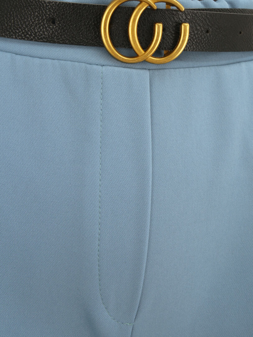Pantalon à pince avec ceinture - Bleu ciel - 3