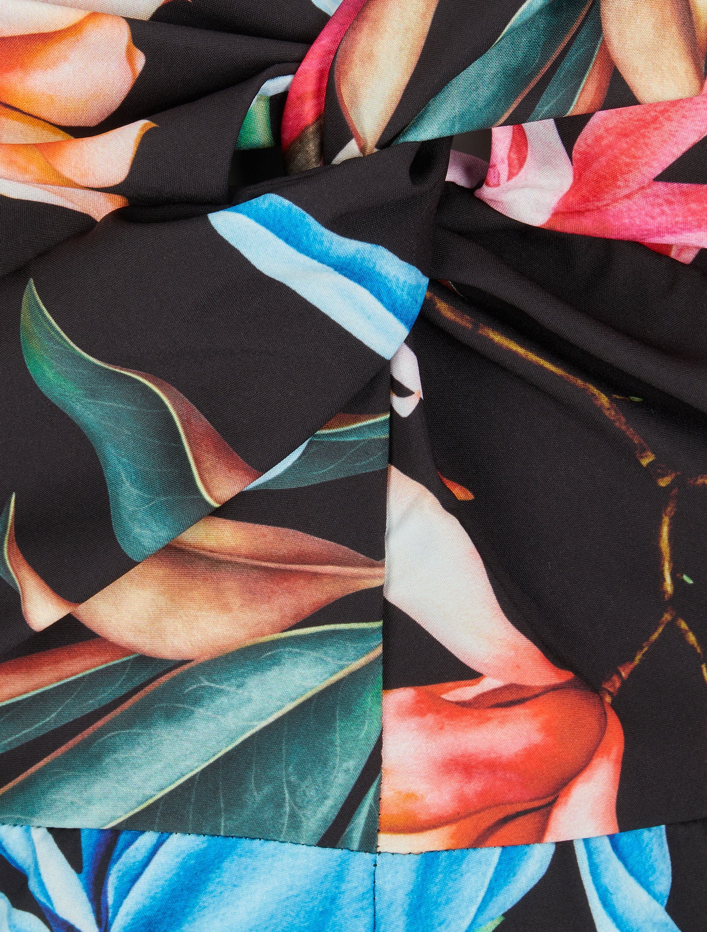 Combishort à imprimé floral - Noir - 3