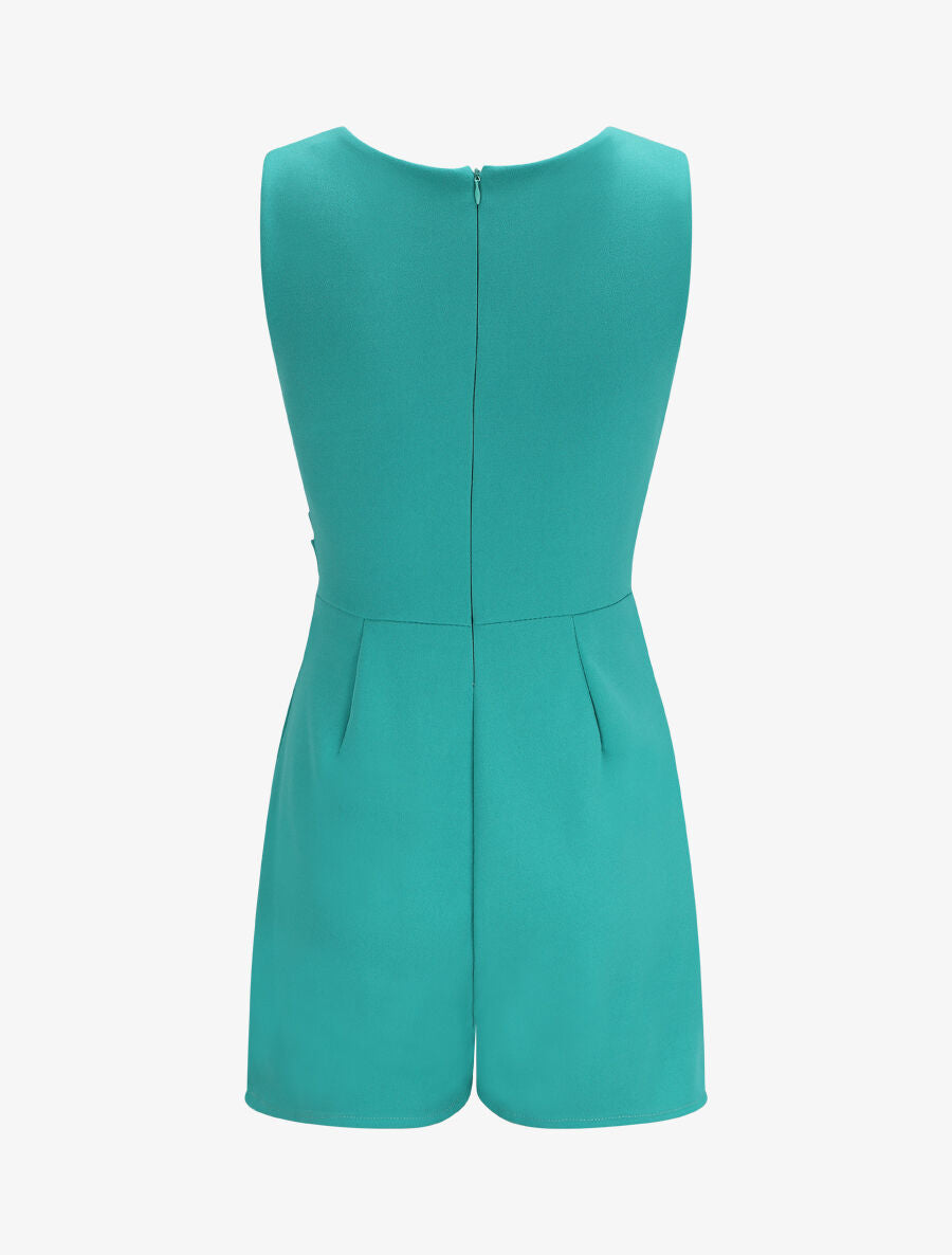 Combishort cache-coeur uni - Turquoise - 2