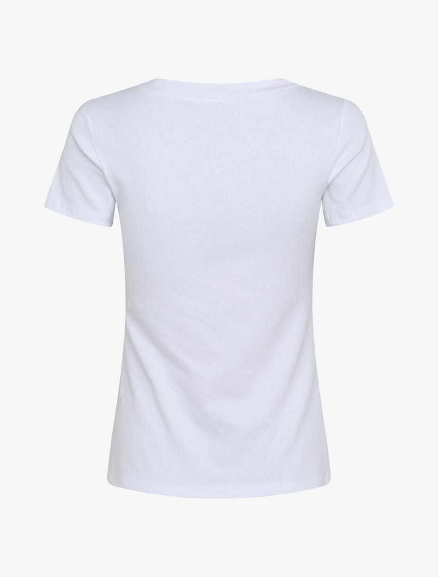 T-shirt slim à flocage Paris - Blanc - 2
