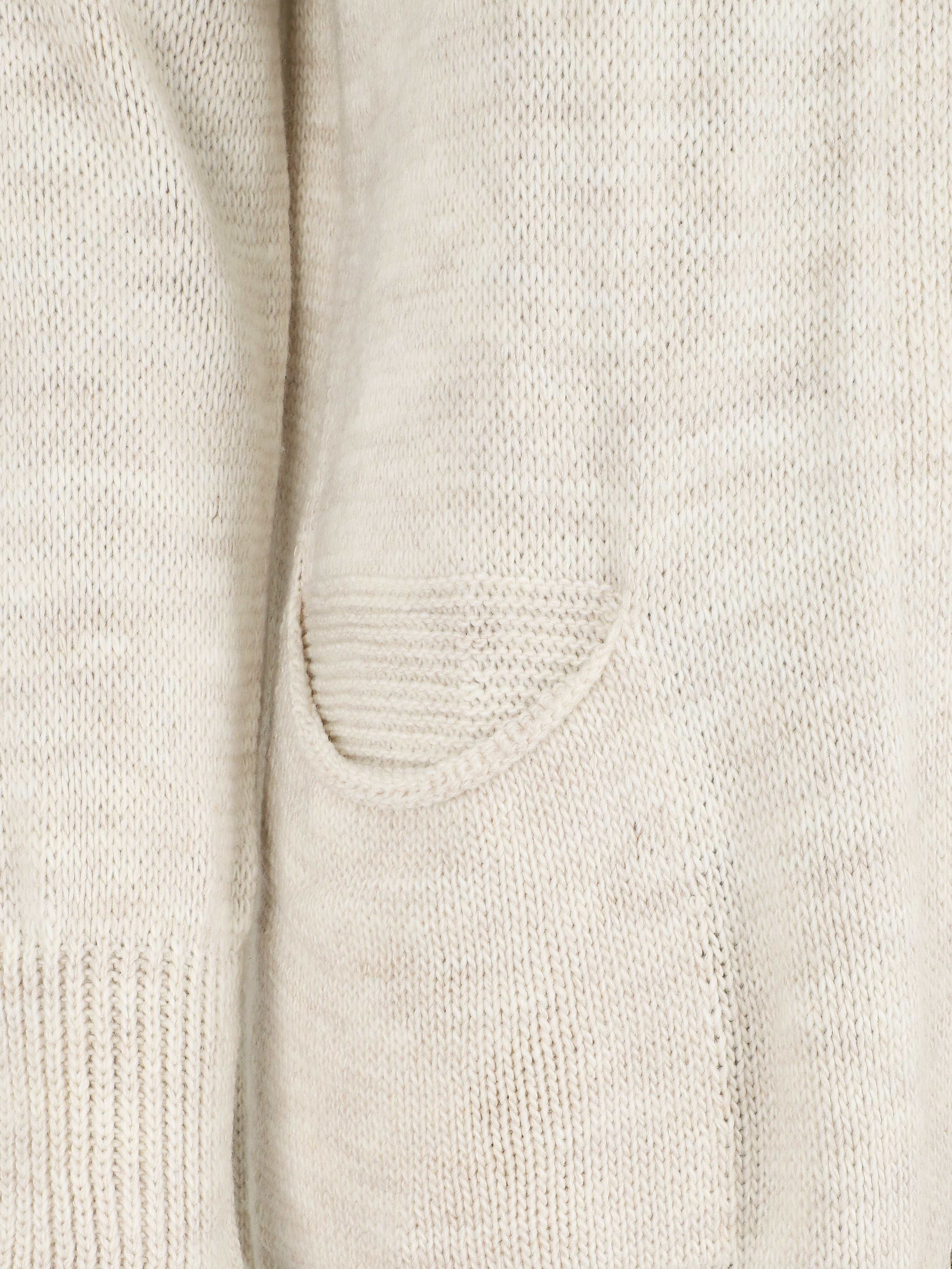 Gilet mi-long à capuche - Beige - 3