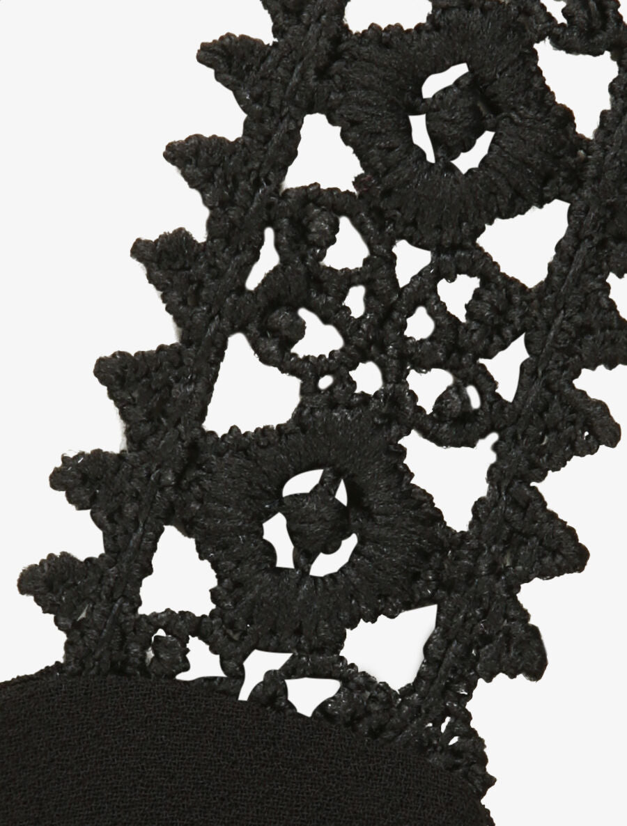 Top en voile fin transparent - Noir - 3