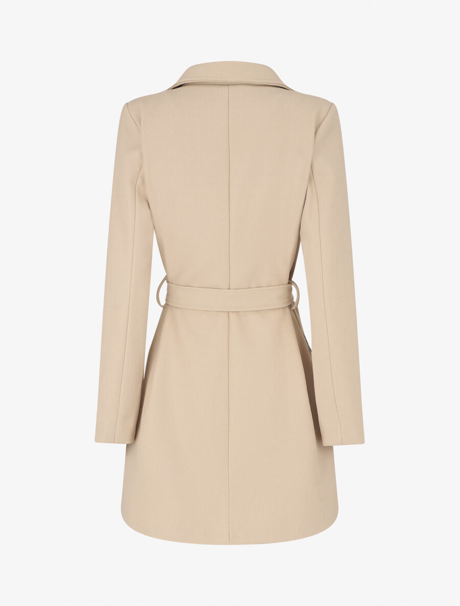 Manteau long uni style perfecto - Beige - 2