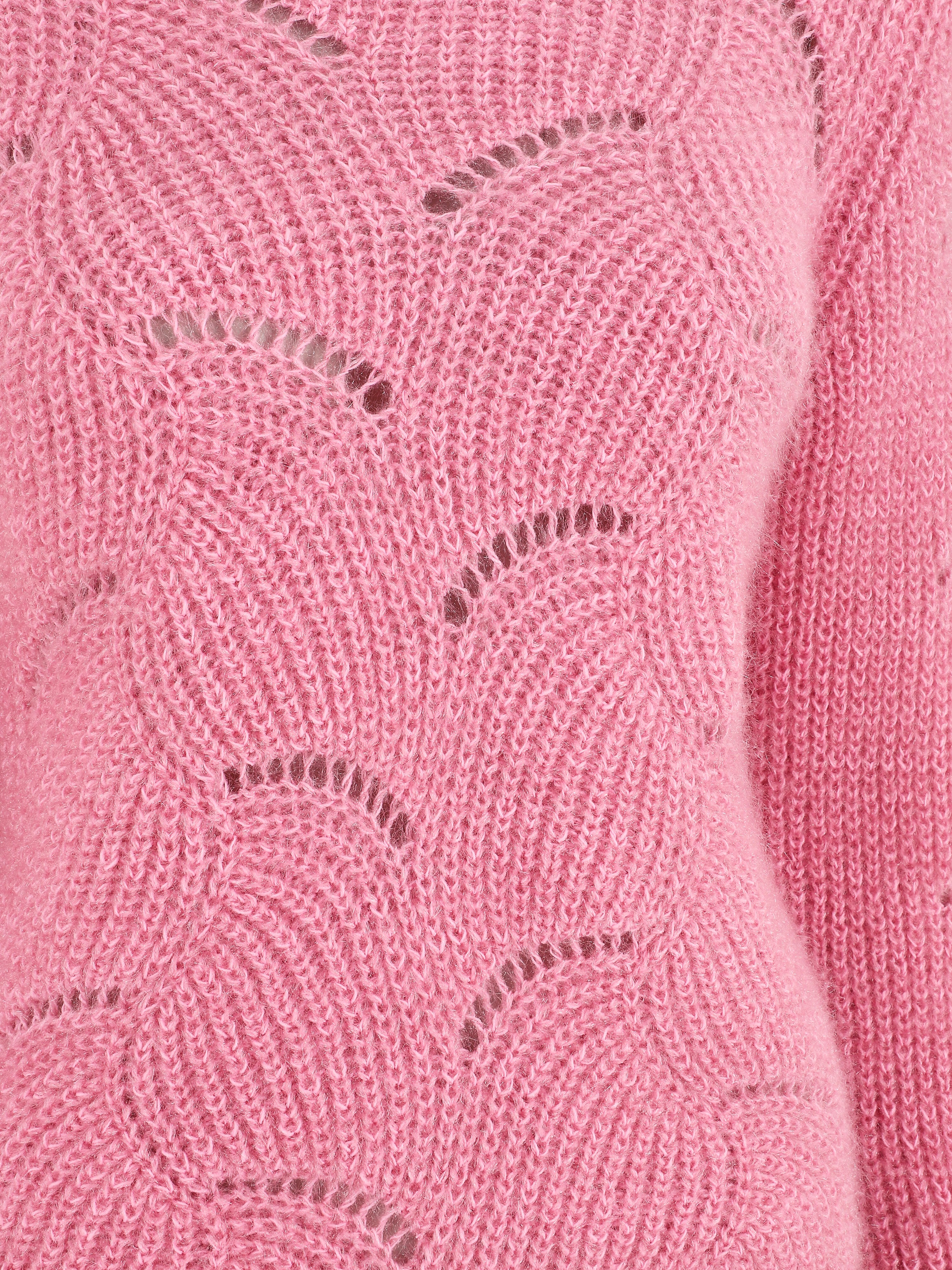 Pull uni duveteux - Rose - 3
