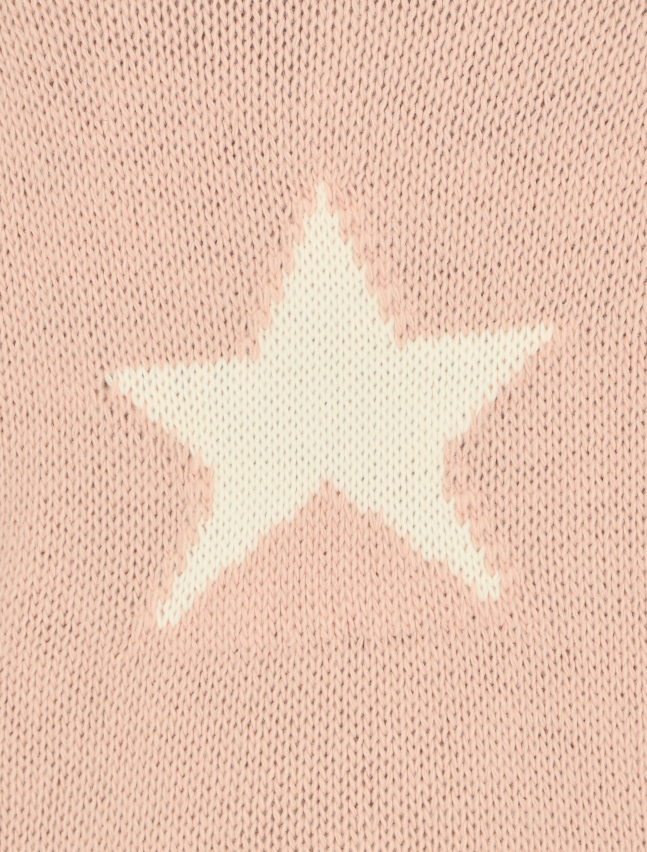 Pull col roulé à motif étoiles - Rose - 3