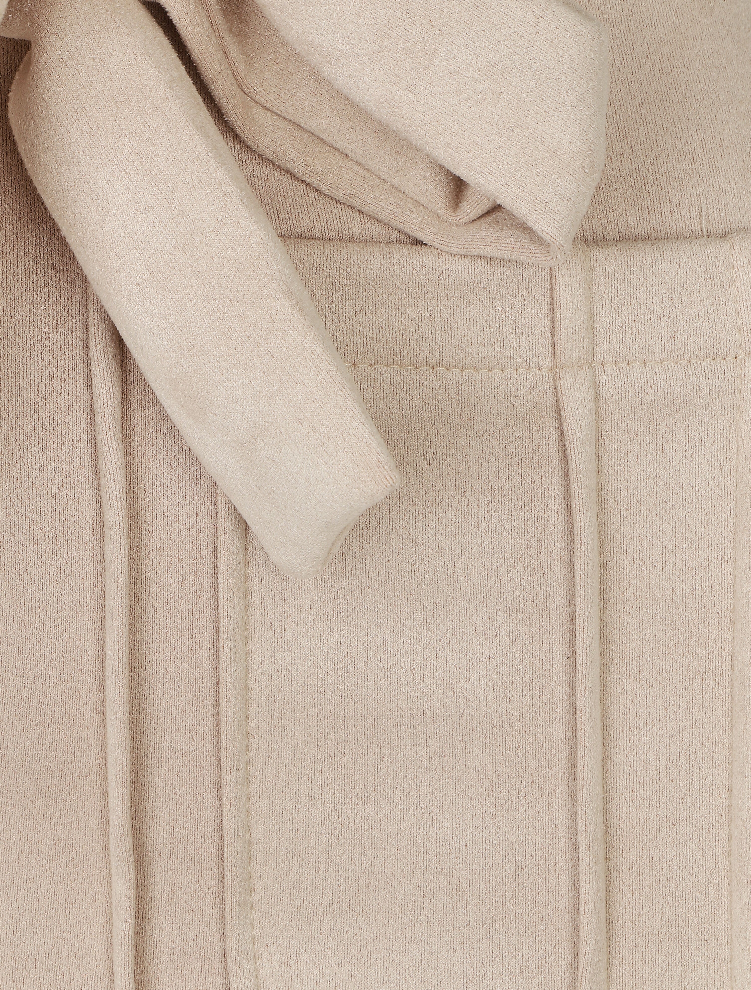 Jupe courte en suédine à poches plaquées - Beige - 3
