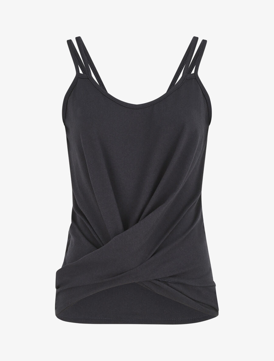 Top uni et bas croisés - Bleu nuit - 1
