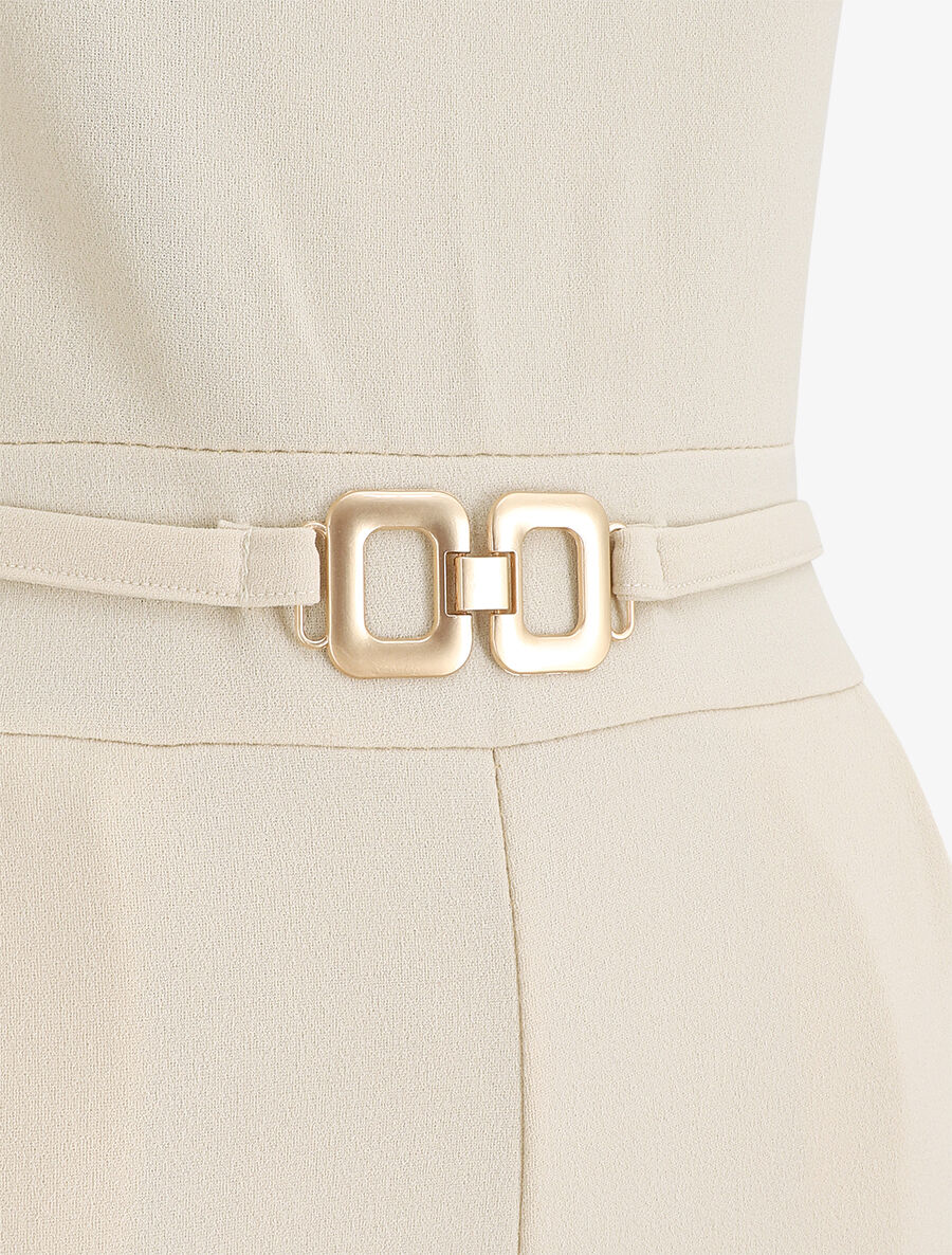 Combinaison droite sans manches - Beige - 3