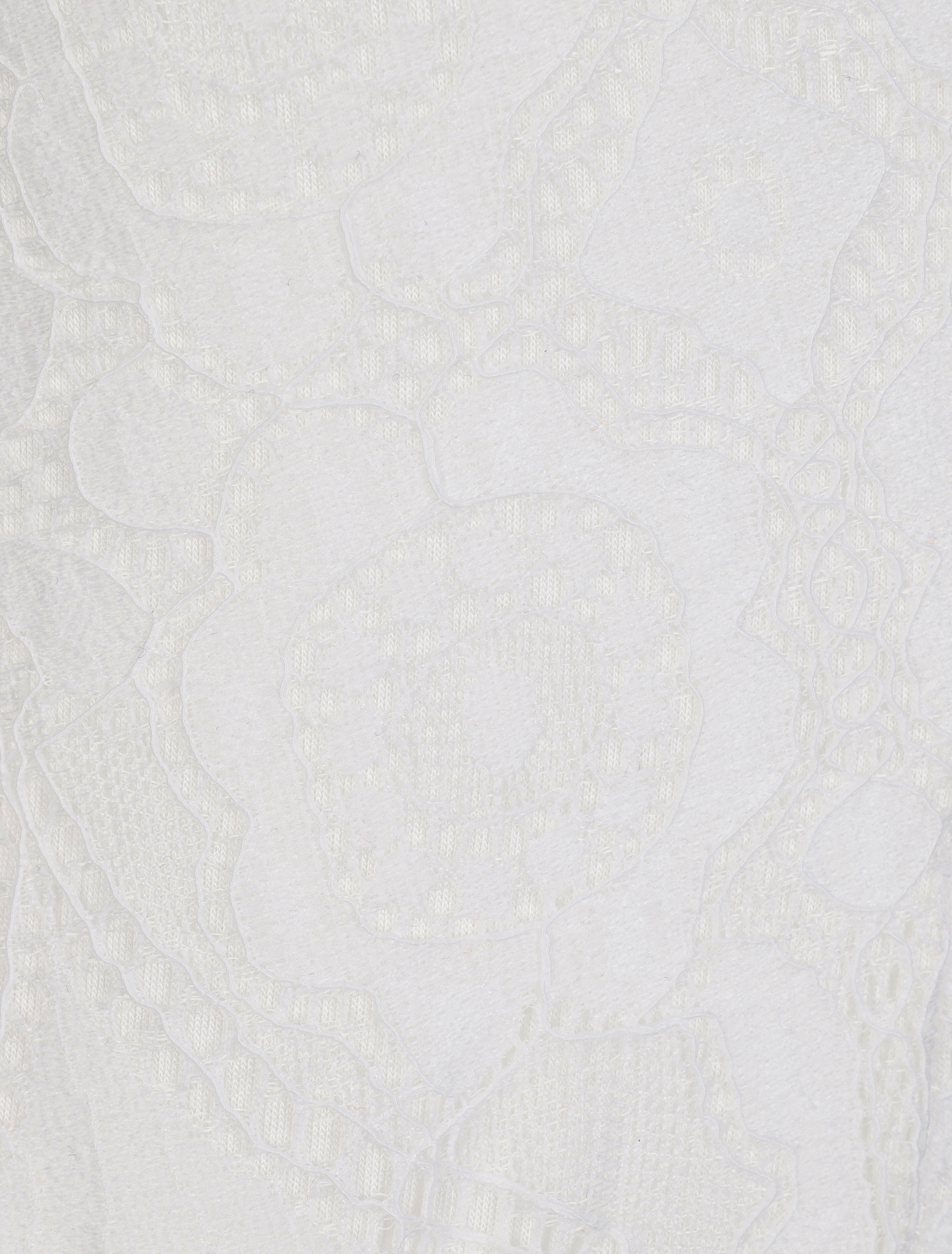 Top en dentelle transparent - Blanc - 3