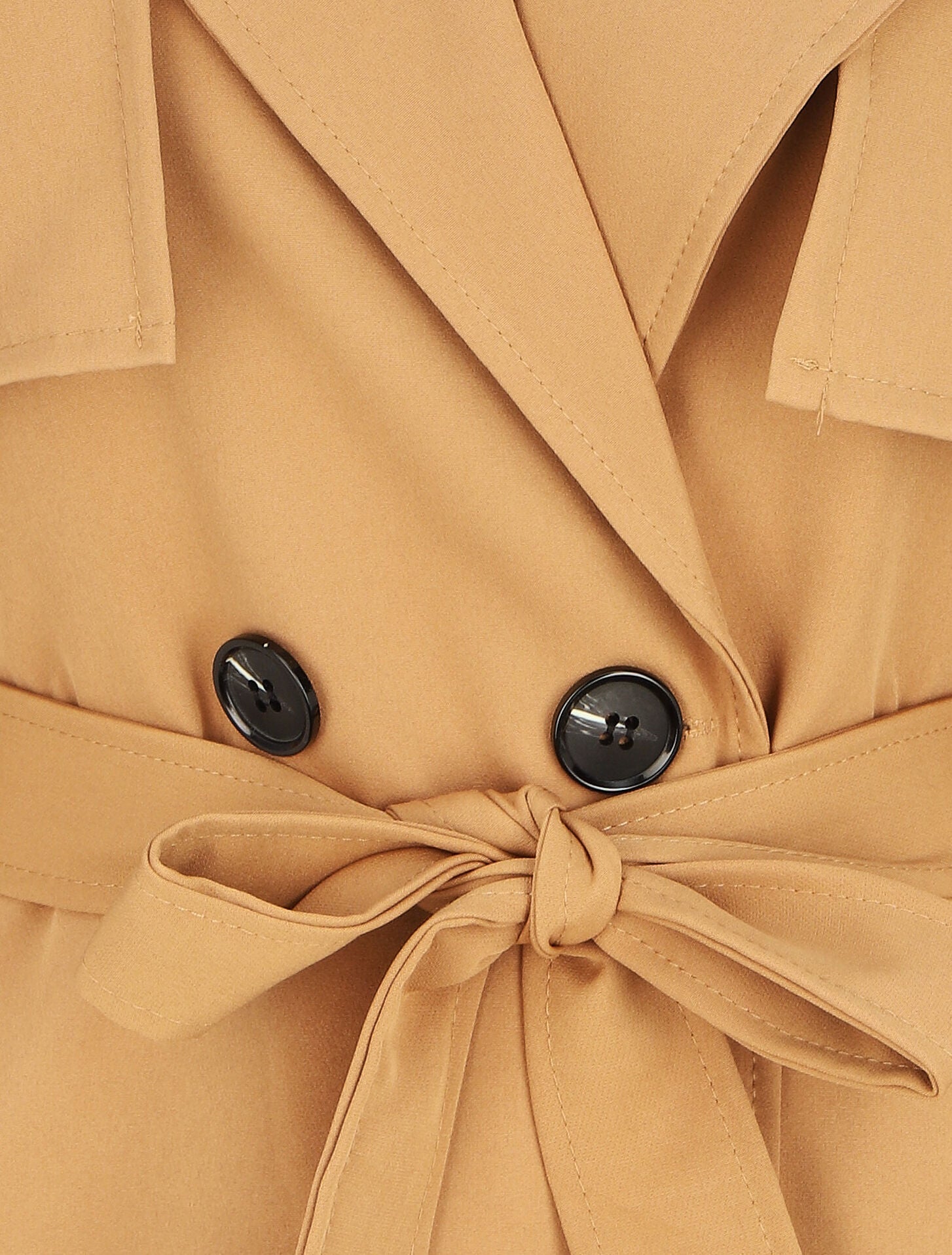 Trench oversize ceinturé - Camel - 3