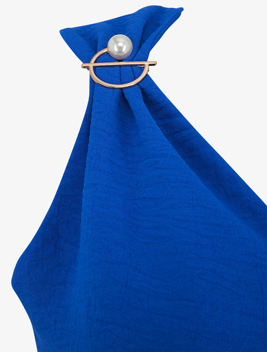 Top uni sans manches à broches amovibles - Bleu roi - 3