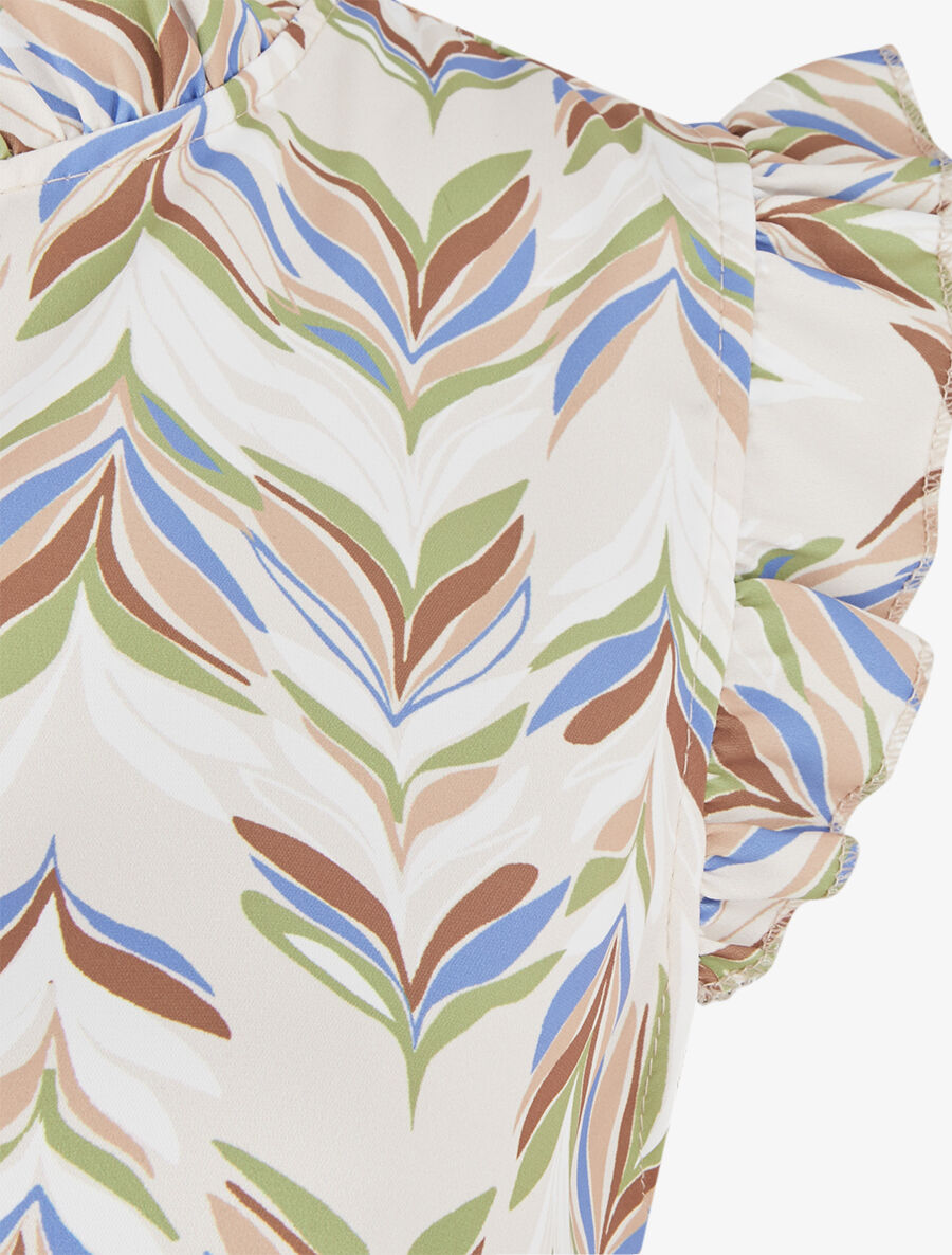Top à imprimé épi de blé - Beige - 3