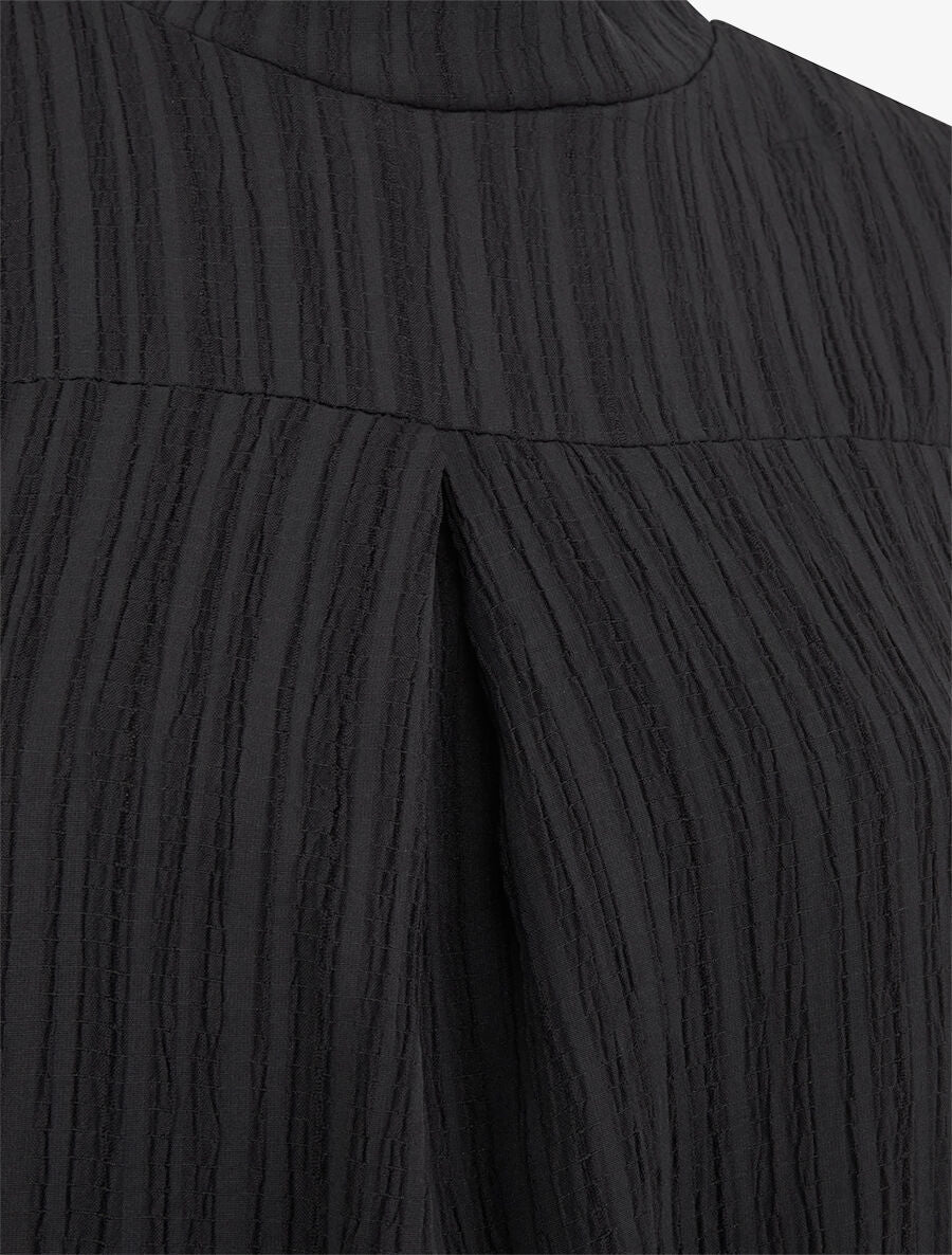 Top texturé ample sans manches - Noir - 3