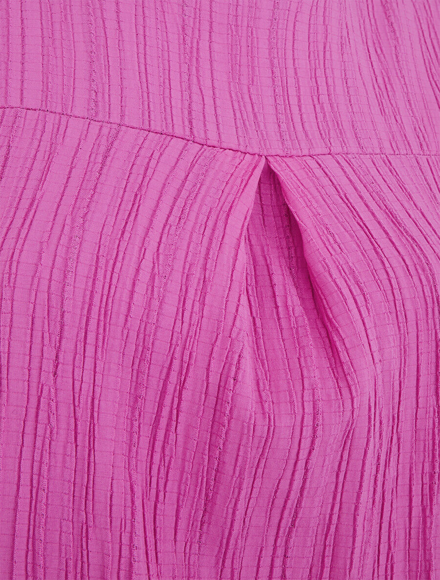 Top texturé ample sans manches - Violine - 3