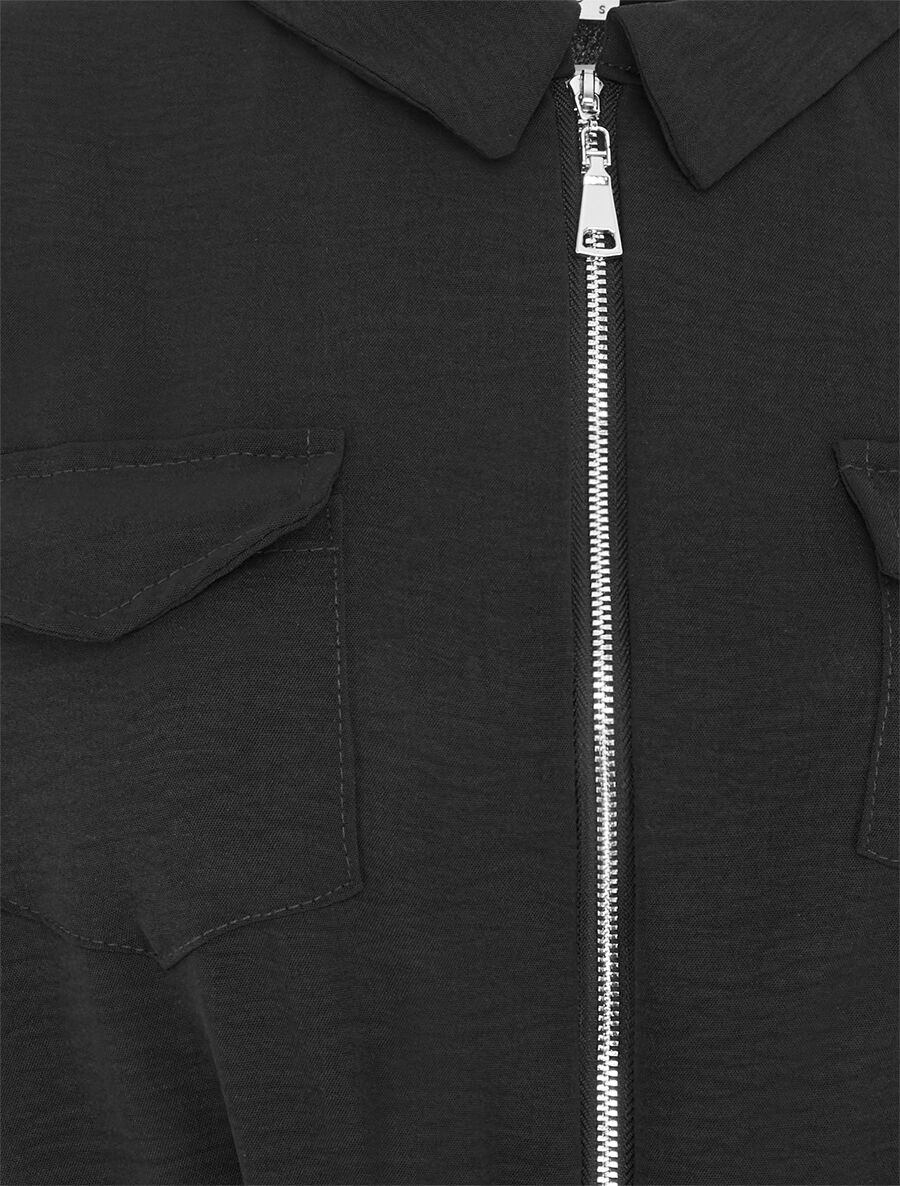 Combinaison unie à buste zippée - Noir - 3