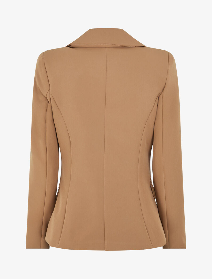 Blazer classique boutonné - Camel - 2