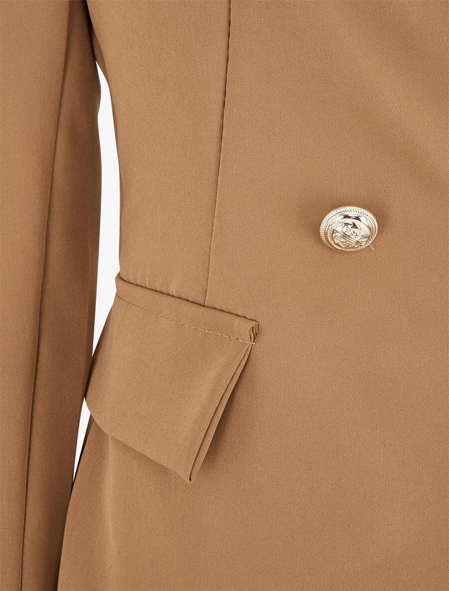 Blazer classique boutonné - Camel - 3