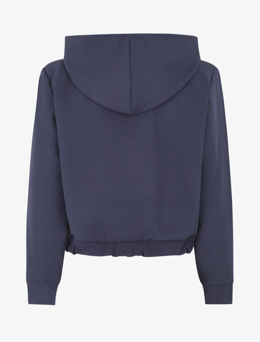Sweat zippé à capuche - Marine - 2
