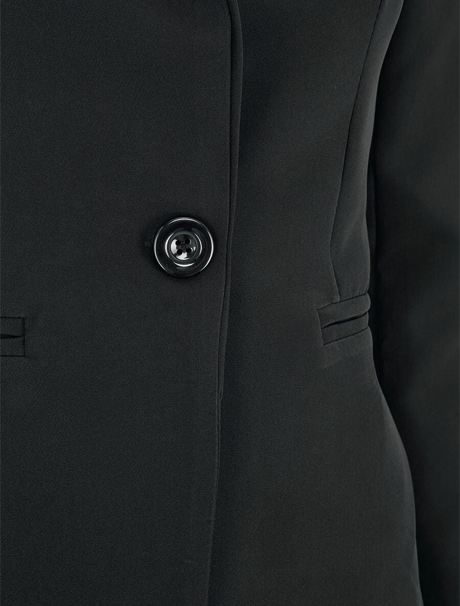 Veste mi-longue classique - Noir - 3