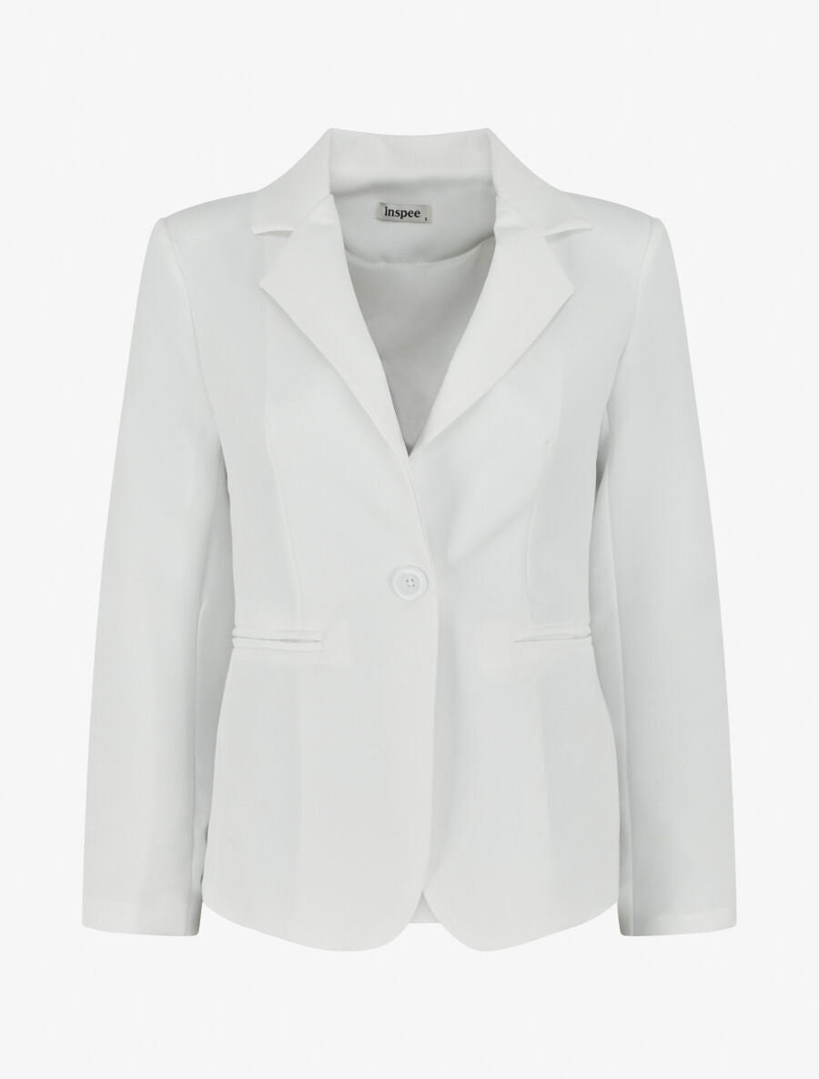 Veste mi-longue classique - Blanc - 1