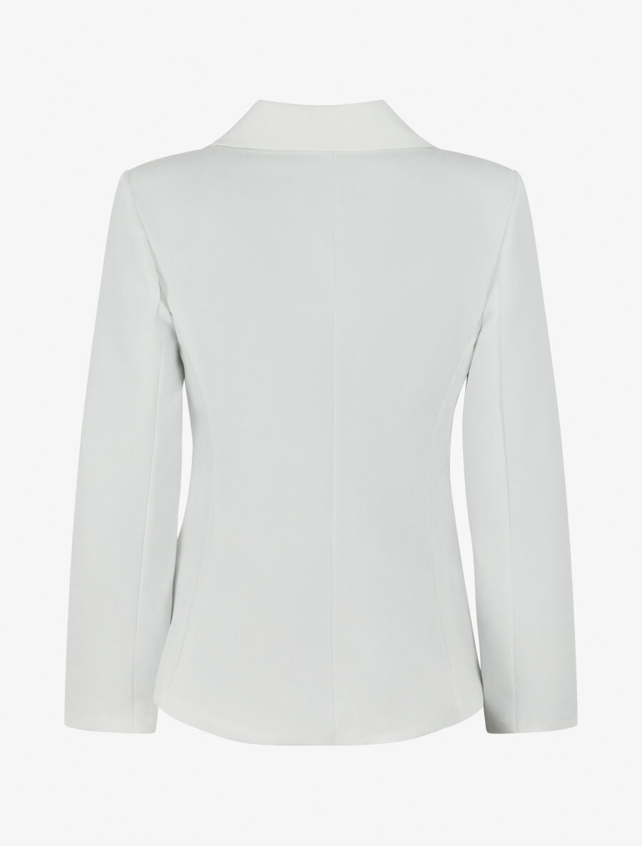 Veste mi-longue classique - Blanc - 2