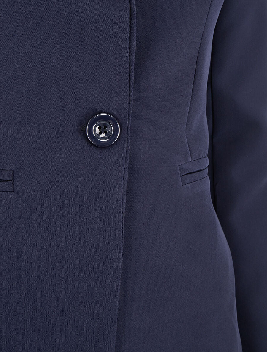 Veste mi-longue classique - Marine - 3