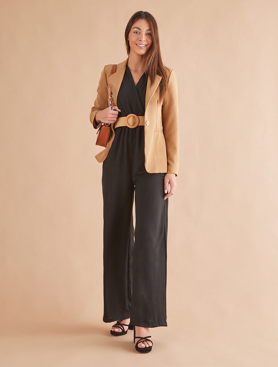 Veste mi-longue classique - Beige foncé - 4