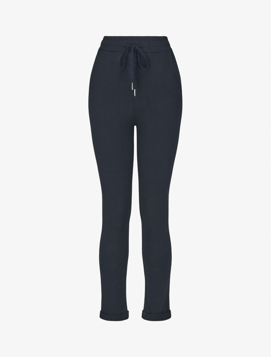 Jogging classique uni - Marine - 1