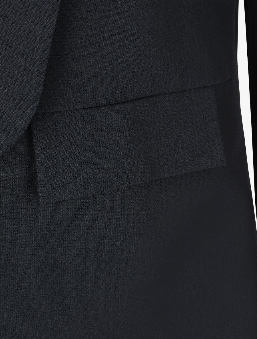 Blazer uni mi-long - Marine - 3