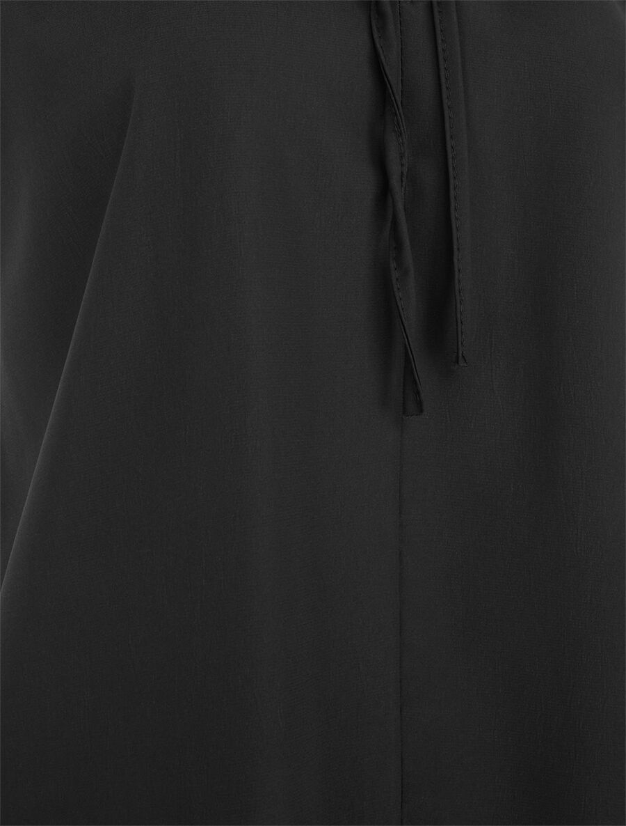 Top sans manches et liens à nouer - Noir - 3
