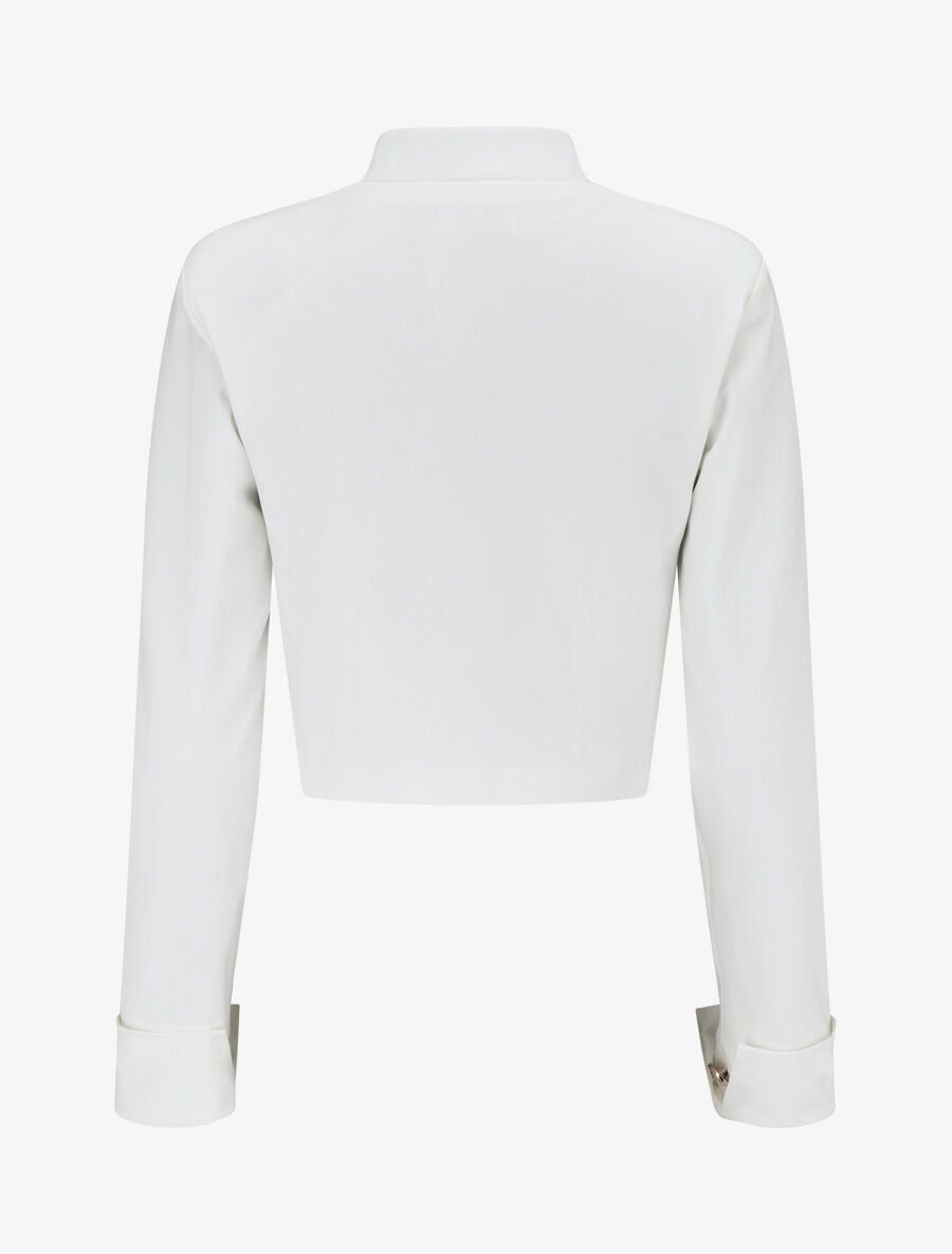 Veste courte boutonnée - Blanc - 2