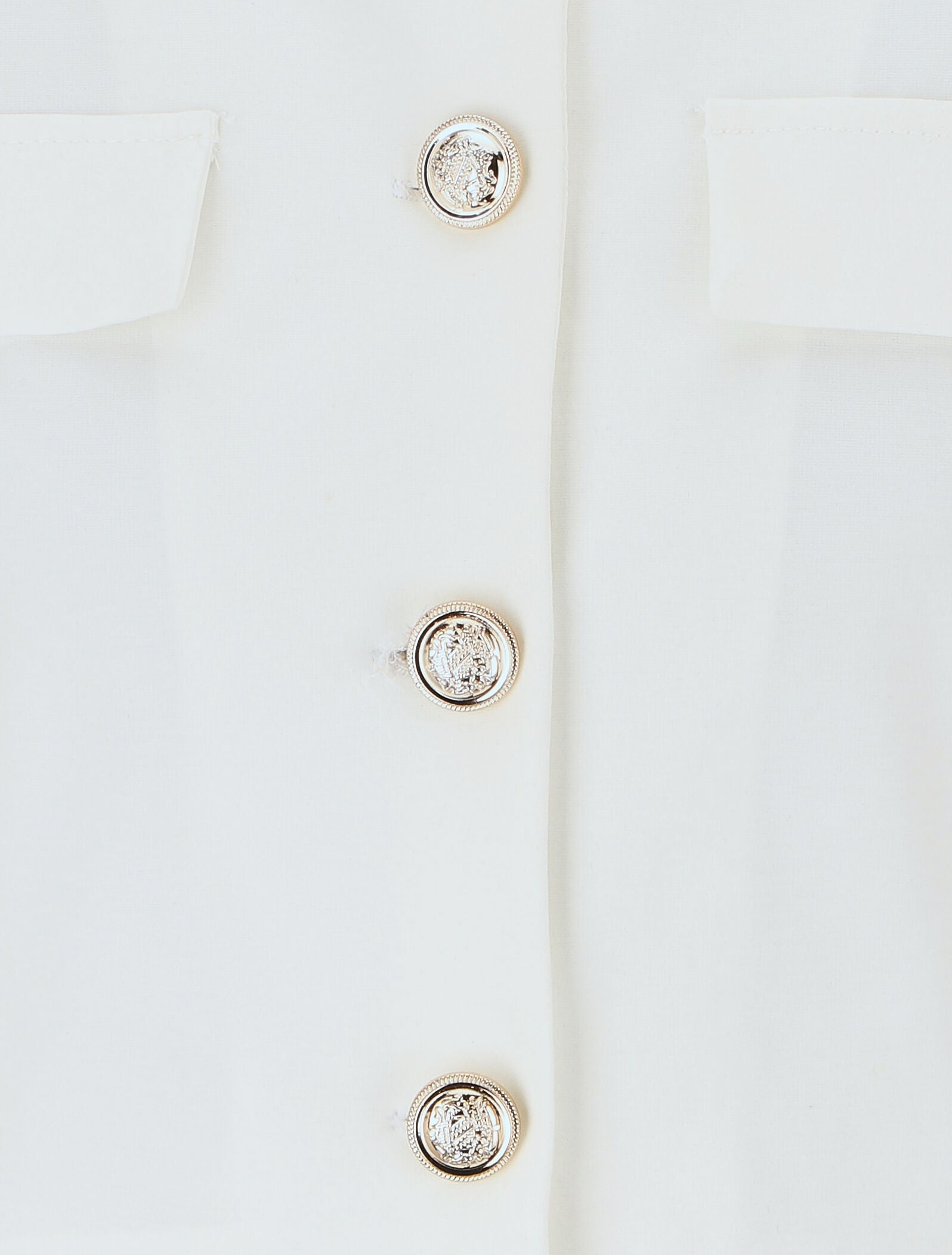 Veste courte boutonnée - Blanc - 3